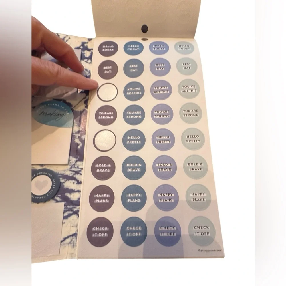 The Happy Planner Dream Big Blue Tones Accessory Book